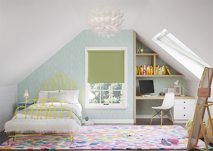 Trinity (Blackout), Soft Green - Roller Blind - Image 8